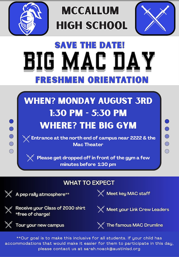 ** ORIENTATION FOR NEW STUDENTS